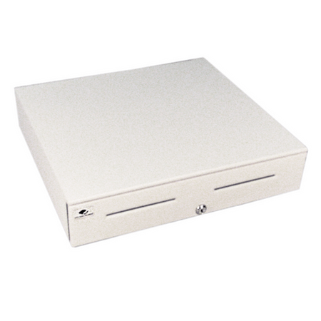 Series 4000 Cash Drawer: 1816~Drawer Front Style: Painted Front (color matched to case); Interface Type: Hardwired for Printer; Color: Cloud White; Size (W x D x H): 18.0in. x 16.7in. x 4.2in....