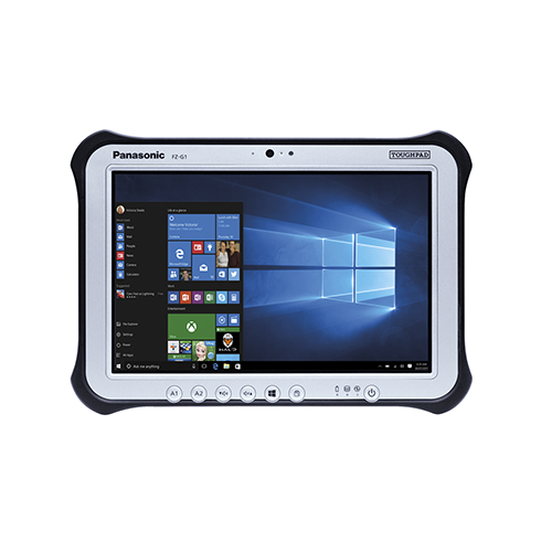 Toughbook G1 Rugged Tablet~Display: 10.1in. WUXGA Gloved Multi-Touch + Digitizer LCD; Healthcare: No; Form Factor: Tablet; OS: Windows 10 Pro; CPU: Intel Core i5-7300U 2.60 GHz