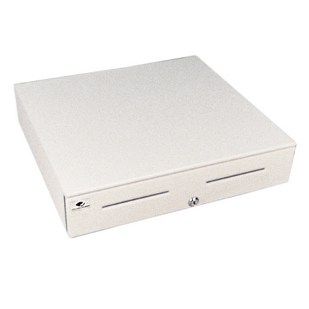Vasarioâ„¢ Series Cash Drawer: 1416~Drawer Front Style: Stainless front (non-media); Interface Type: MultiPROÂ® 24 V; Color: Black; Size (W x D x H): 13.8in. x 16.3in. x 4.0in.; Options: Adjustable 4x5 Till (Standard), Keyed Randomly