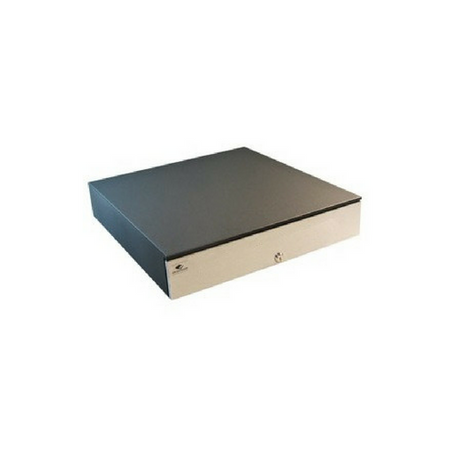 Series 4000 Cash Drawer: 1816~Drawer Front Style: Stainless Front; Interface Type: MultiPROÂ® 24 V; Color: Cloud White; Size (W x D x H): 18.0in. x 16.7in. x 4.2in.; Options: Fixed 5x5 Till, Keyed Randomly