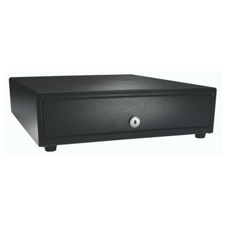 Series 4000 Cash Drawer: 1816~Drawer Front Style: Stainless Front; Interface Type: MultiPROÂ®III Dual 12 V/24 V; Color: Black; Size (W x D x H): 18.0in. x 16.7in. x 4.2in....