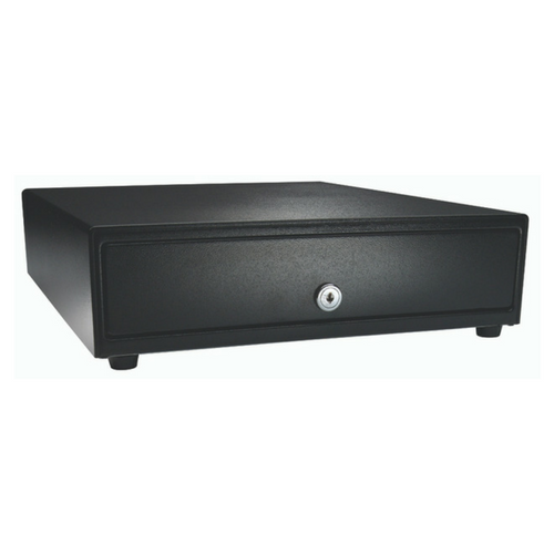 Vasarioâ„¢ Series Cash Drawer: 1416~Drawer Front Style: Painted drawer front (non-media); Interface Type: Push Button; Color: Black; Size (W x D x H): 13.8in. x 16.3in. x 4.0in....